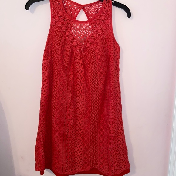 SOLD🌟 coral spring dress - Picture 2 of 3